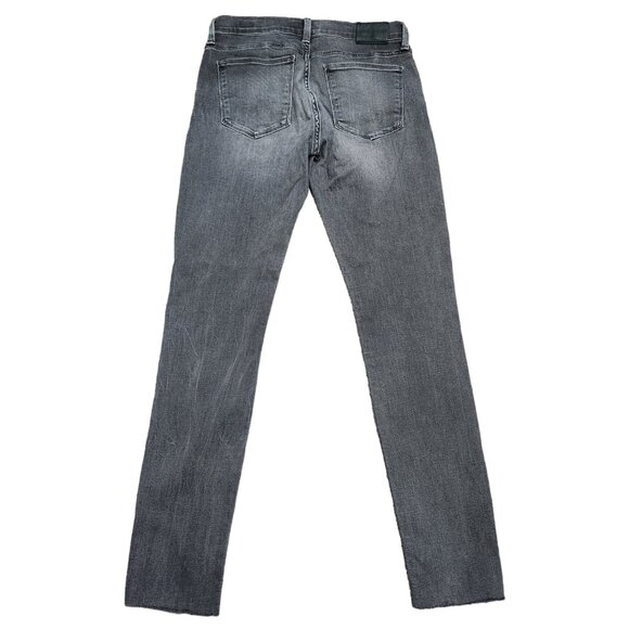 Lucky Brand Brooke Skinny Stretch Jeans Gray Orta Premium Raw-Hem 2/26A - Picture 2 of 8